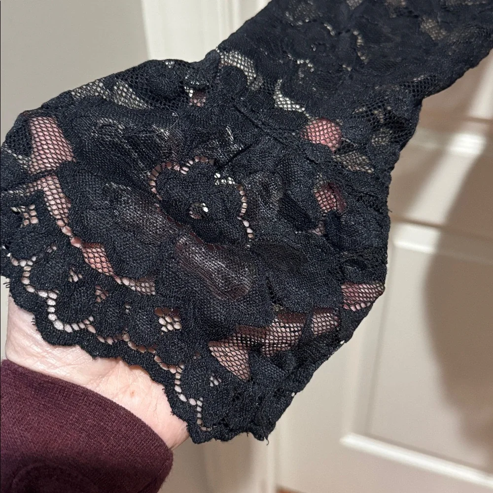 J Crew Black Lace L/S Blouse Cami 2p Set Size 10 $128 EUC Worn 1x KL